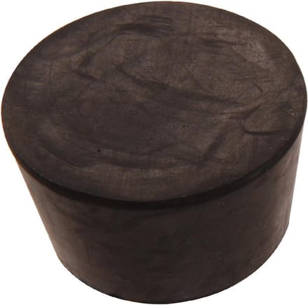 Rubberen Stop - Afsluitdop - Container Afdichting - Zwart Rubber - 2 stuks - Zwart