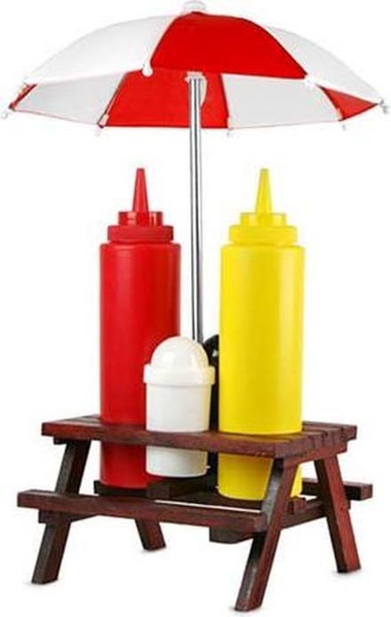 Picnic Table Condiment Set