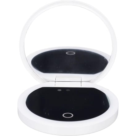 Zonnebrandcrème Test Spiegel Professioneel 2x Vergroting 3,5 Inch Compacte UV Camera Spiegel met LED black