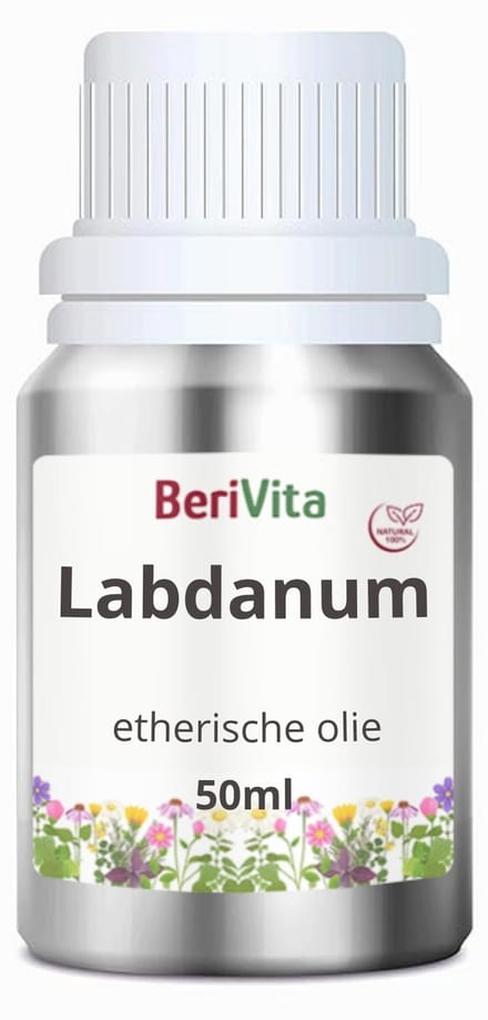 Labdanum Olie 50ml - Pure Etherische Olie van Cisteroos - Cistus Ladanifer, Zonneroos Olie
