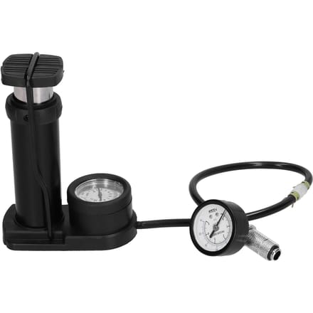 Testeur de fuite d'eau Connexion facile Empêche le reflux de pression d'air Double baromètre pour système de refroidissement à eau d'ordinateur noir