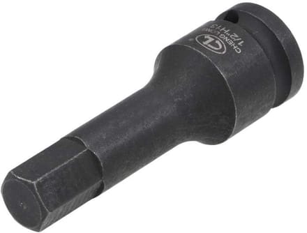 Dailygoods - Impact Hex Bit Socket - Inbussleutel socket - Premium CR-MO staal - 1/2" Drive - Zeskantbit - Duurzaam en sterk - Geschikt voor ratelsleutel