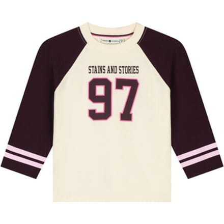 Stains & Stories - T-shirt - Longsleeve - Wine Red - Maat 128