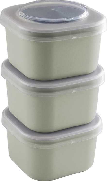 Sunware Sigma home Food to go - Lunchbakjes - set van 3 - Groen - 0,75