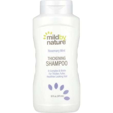 Mild By Nature, Rozemarijn Munt Haarverdikkende Shampoo, B-Complex & Biotine, 16 fl oz (473 ml) white
