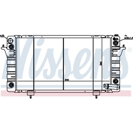 Radiator, motorkoeling NISSENS 64029