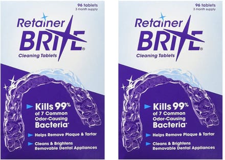 Retainer Brite Reinigingstabletten 2x96 - 192 stuks