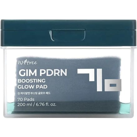 ISNTREE GIM PDRN Boosting Glow Pad Set (70 Tampons + 30 Tampons) black