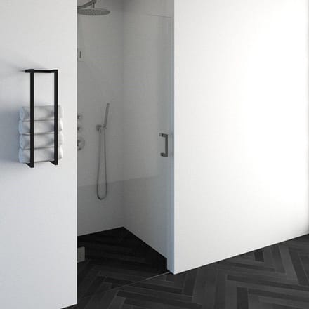 Saniclass Create Douchedeur - 80x200cm - profielloos - antikalk - 8mm veiligheidsglas - geborsteld RVS