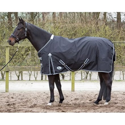 Harrys Horse Thor 0 Gram Fleece - Zwart/turquoise - 175 cm