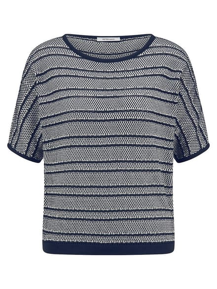 Trui ronde hals Van Peter Hahn blauw