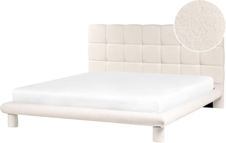 CRESSAT - Tweepersoonsbed - Off-white - 180 x 200 cm - Bouclé