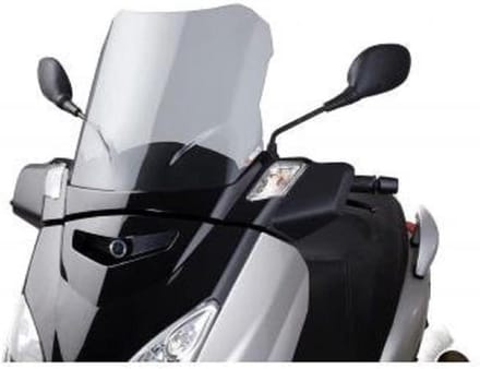Motor Voorruit Touring - Windscherm Scooter - Verbeter Aerodynamica - V-Tech Ontwerp - 50.4 x 47.9 cm - Transparant