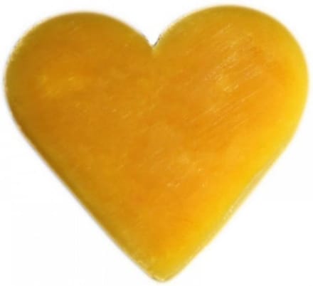 Gastenzeepjes Orange & Warm Ginger hartvormig 10 stuks