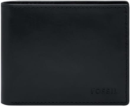 FOSSIL Kaarthoes Derrick RFID Bifold Black Zwart