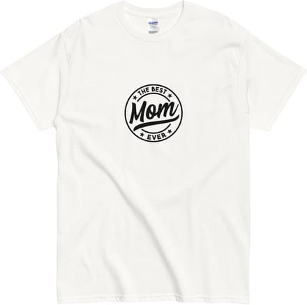 Dames Tshirt - Kado voor Mama - Tekst: De Beste Moeder Ooit - Wit - XL