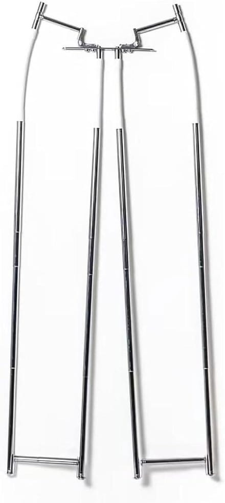 Verstelbare broekhanger - Kledingvorm display - Productfotografie kleding - Onzichtbare vislijn - 30-108 cm - Metaal