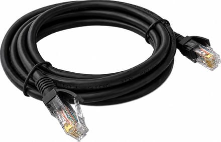 NexCable Internetkabel 1 meter - CAT6 UTP Ethernet kabel RJ45 - Patchkabel LAN Cable Netwerkkabel - Zwart