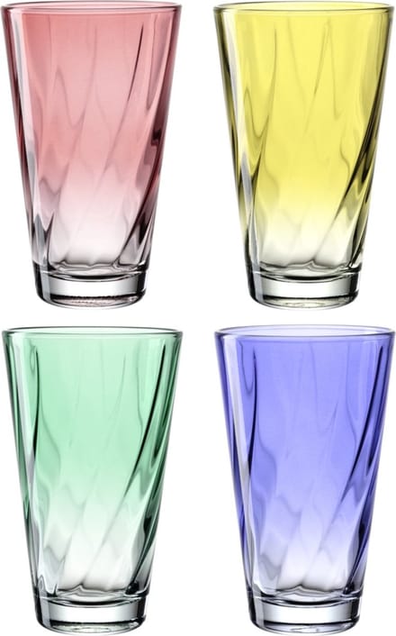 Leonardo TWIST Drinkglas 300ml assorti - SET/4