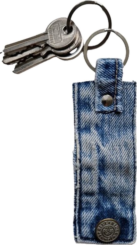 Toetie & Zo - Sleutelhanger - Jeans - Denim