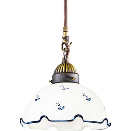 austrolux Hanglamp Nonna Millefleurs Ø 20 cm 1-lamp blauw