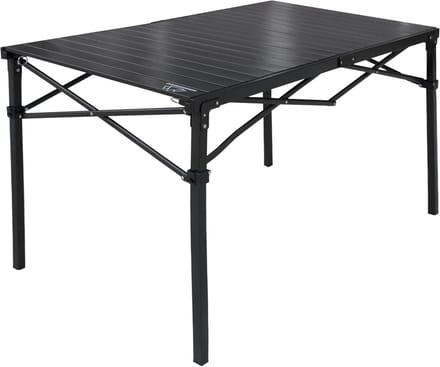 Zware Roll-Top Campingtafel - Draagbare Aluminium Klaptafel met Stalen Frame