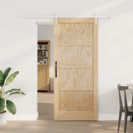vidaXL - Schuifdeur - ORKDAL - 86 - x - 198,5 - cm - Massief - grenenhout