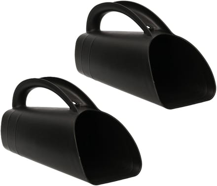 Prosperplast Gieter schep - 2x - multifunctioneel - zwart - 12 cm - planten water geven