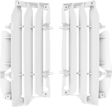 Radiator Beschermers - Motor Onderdelen - Motor Beschermen - Sterk Polypropyleen - Set van 2 - Wit