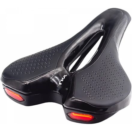 Mountainbikezadel met dubbel achterlicht TKX
