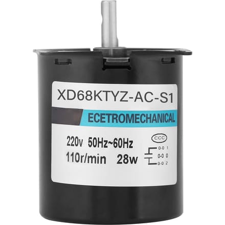 XD68KTYZAC S1 AC220V 28W Permanente Magneet Synchrone Tandwielmotor CW CCW 110 tpm