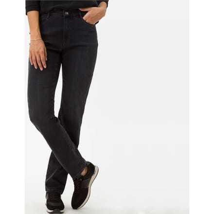 Brax Dames Jeans  Style CAROLA, denim donkergrijs, maat 34