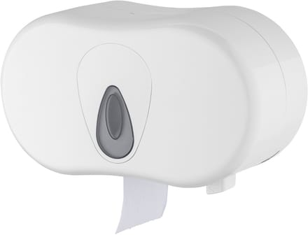 PlastiQline PQTMCDuo toiletpapierdispenser 2 rollen wit kokerloos (5581)