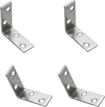 TQ4U stoelhoek | 40 x 40 x 15 mm | RVS | 4 stuks
