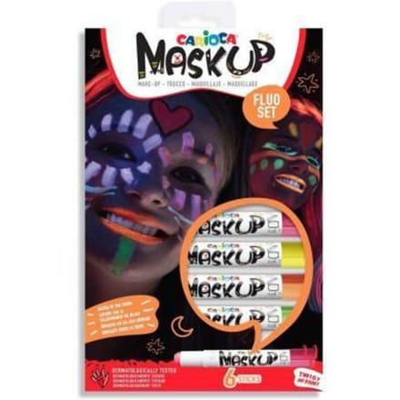Carioca Mask Up 6 maquillagestiften Fluo Colors