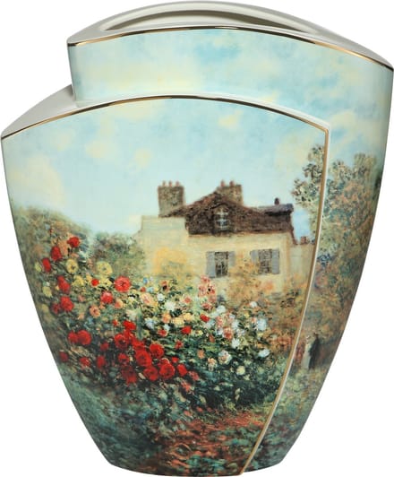 Goebel - Claude Monet | Vaas Het Kunstenaarshuis 43 | Porselein - 43cm - Limited Edition - met echt goud