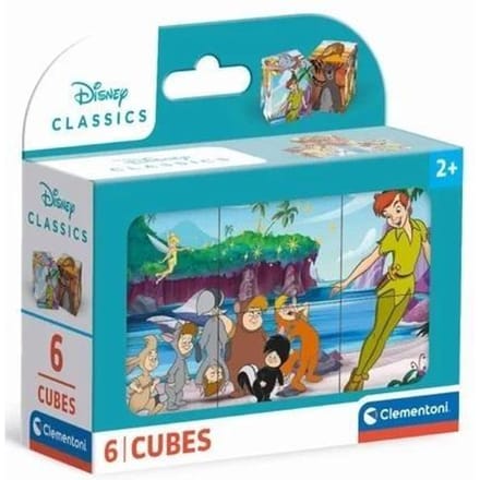 Clementoni - 6 Blokken Puzzel - Disney Classic - 6 afbeeldingen - Vanaf 3 jaar