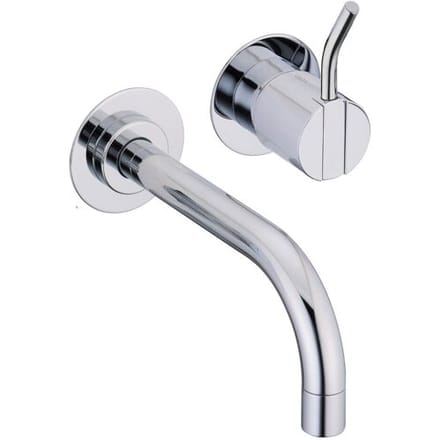 Vola wall-mounted single lever basin mixer with spout left, Art. 111XM16