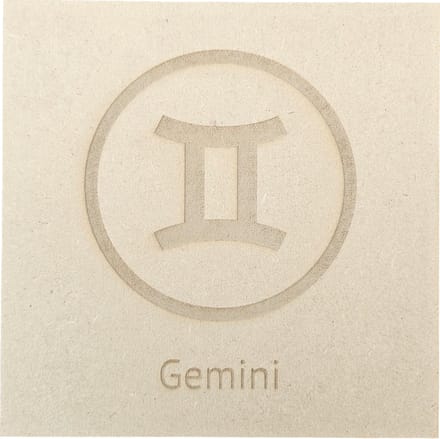 MGM Trading - Horoscoop - Tweelingen - Gemini - 3mm MDF - 15 bij 15 cm - Laser gegraveerd