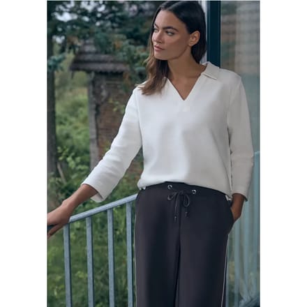 Poloshirt met structuur