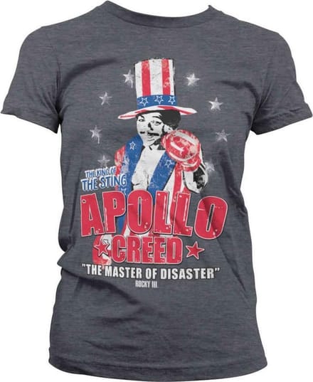 Rocky Dames Tshirt -S- Apollo Creed Grijs