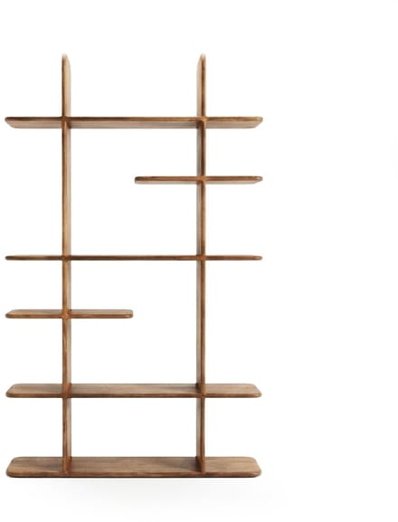 Wandkast Anam Mangohout – Bruin – Open Vakken – Sfeervol Design