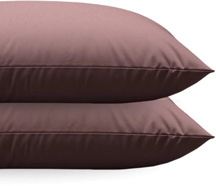 Zelesta Comfort uni diamond Kussenslopen Set van 2 - Bordeaux 60x70cm