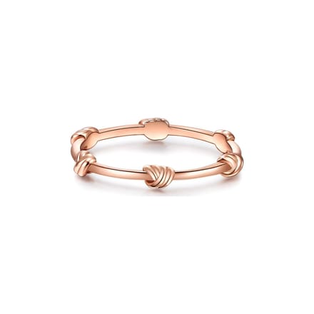 Gems München Dames Dames ring 925 sterling zilver 56 Roségoud 32019739