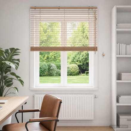vidaXL - Venetiaanse - jaloezie - Eiken - Look - 120 - x - 160 - cm - 35 - mm