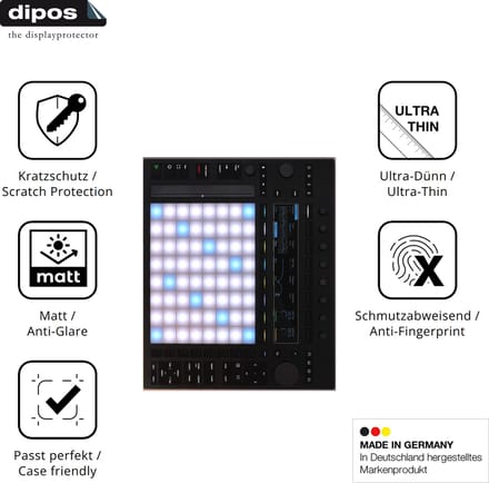 dipos – 2x Matte Beschermfolie geschikt voor Ableton Push 3 | Krasbestendige & antireflecterende Screenprotector Ultra-Thin