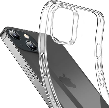 Mayaxess, Hoes Geschikt voor Apple iPhone 15 Zachte siliconenbescherming, Transparant