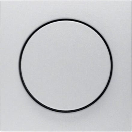 Berker dimmer knop + afdekplaat voor dimmers uit S1 - B3 - B7 serie - aluminium