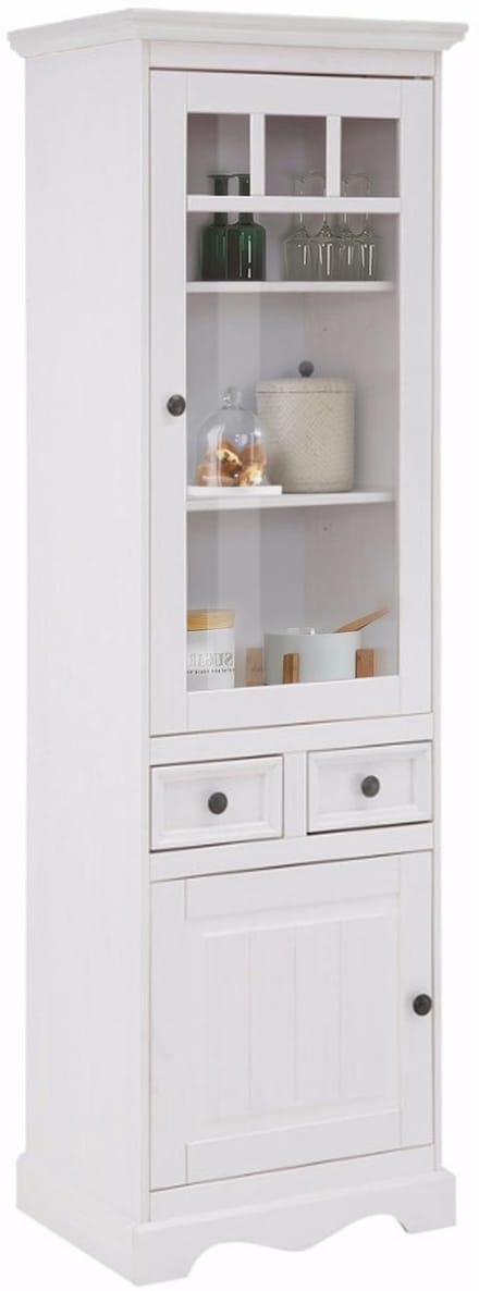 Melissa - Vitrine 1 Glassdoor 1 Deur (190 x 60 x 45 cm)