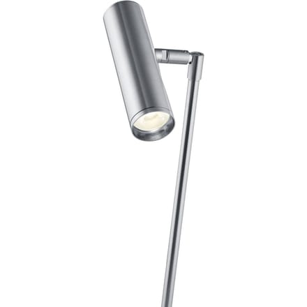 HELL Tom Pro LED tafellamp, mat nikkel, hoogte 47 cm, CCT, dimmer
